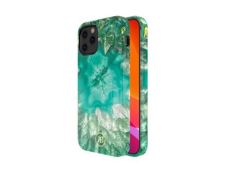 Carcasa TPU transferir de Agua de combinación de impresión verde por Apple iPhone 12 Pro/12 Max 6.1