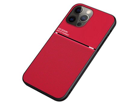 Funda TPU + PU recorte preciso rojo por iPhone 13 Pro 6.1