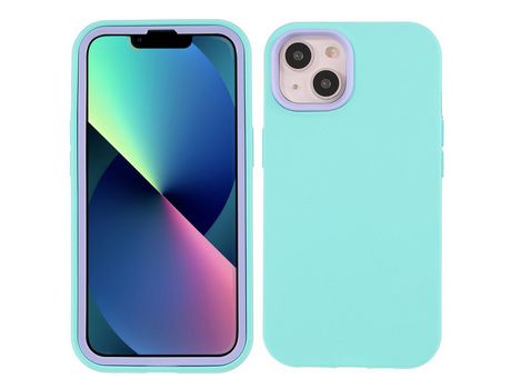 Funda TPU anti-impresión digital emborrachado azul claro por iPhone 13 mini 5.4