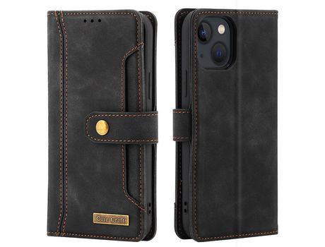 Funda PU con suporte por tarjeta negro por iPhone 13 mini 5.4