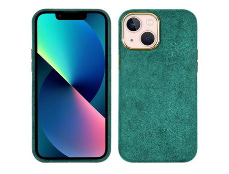 Funda TPU + PU ultra fino verde por iPhone 13 mini 5.4
