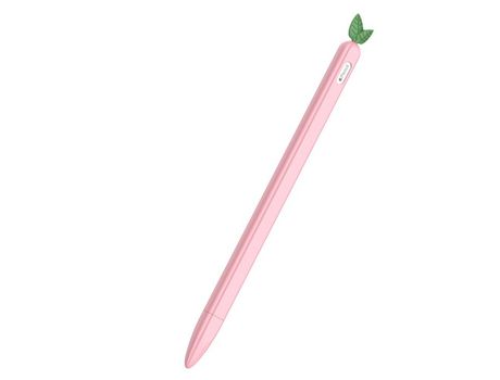 Carcasa silicona estilo vegetais toque caneta stylus rosa por Apple Pencil(2nd Gen)