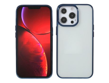 Funda TPU X-LEVEL azul galvanizado por iPhone 13 Pro Max 6.7
