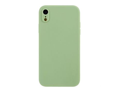 Carcasa silicona piel mate flexible luz verde por Apple iPhone XR 6.1