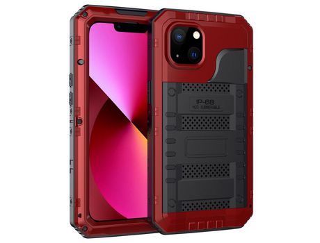 Funda silicone a prueba de choques à prova d'água rojo por iPhone 13 6.1