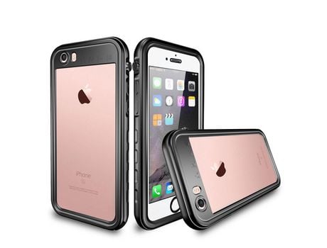 Carcasa TPU impermeable à prova de queda à prova de poeira negro por Apple iPhone SE (2nd Gen)/8/7 4.7