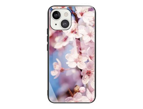 Funda TPU patrón de flor de pêssego por iPhone 13 mini 5.4
