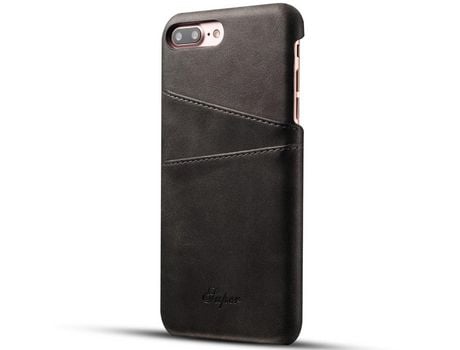 Funda TPU + PU con slots de tarjeta negro por iPhone 8 Plus 5.5 inch/7 Plus 5.5 inch