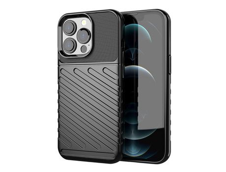 Funda TPU textura de sarja trava-queda negro por iPhone 13 Pro 6.1