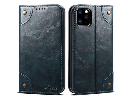Funda PU a prueba de choques fechamento automático forte azul por iPhone 11 Pro 5.8