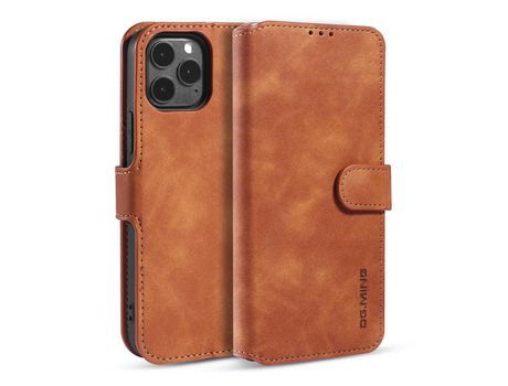 Carcasa PU estilo retro marrom por Apple iPhone 12 Max/Pro 6.1