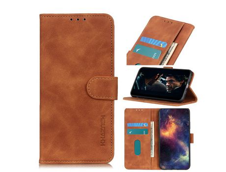 Carcasa PU retro marrom por Apple iPhone 12 Max/12 Pro 6.1