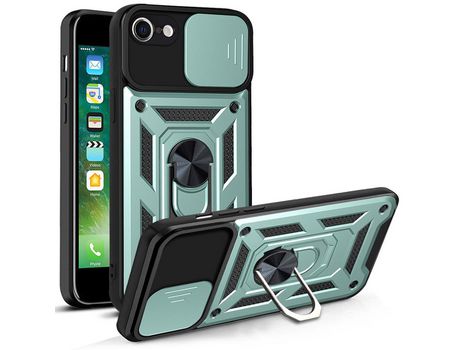 Funda TPU con suporte de anel verde por iPhone SE (2nd Gen)/7 4.7 /8 4.7