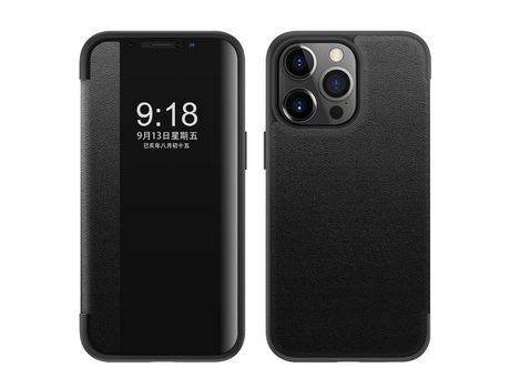 Funda TPU + PU Anti-lágrimas negro por iPhone 13 Pro 6.1