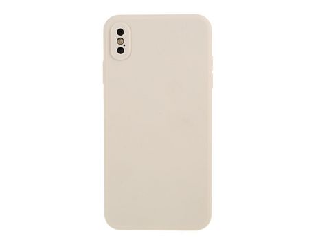 Carcasa silicona piel mate flexible bege por Apple iPhone XS/X 5.8