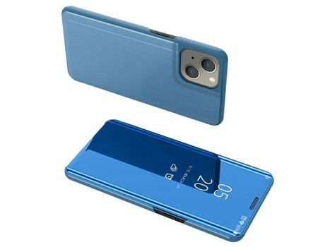 Funda PU galvanizado con fundo azul celeste por iPhone 13 6.1
