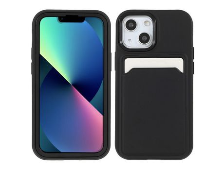 Funda TPU superfície emborrachada Anti-lágrimas negro por iPhone 13 mini 5.4