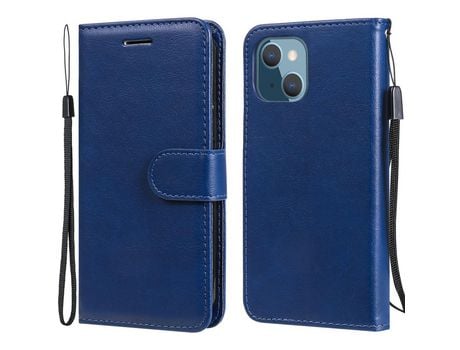 Funda PU + TPU con suporte azul por iPhone 13 mini 5.4