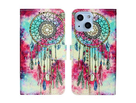 Funda PU + TPU sinos de mariposa por iPhone 13 mini 5.4