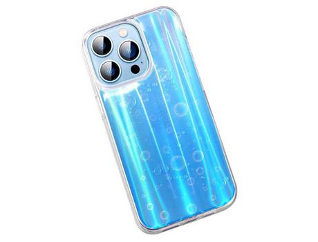 Funda TPU SULADA superfície deslumbrante Anti-lágrimas azul por iPhone 13 Pro 6.1