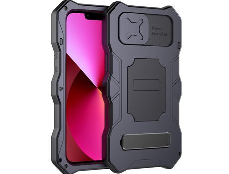 Funda TPU híbrido negro por iPhone 13 6.1
