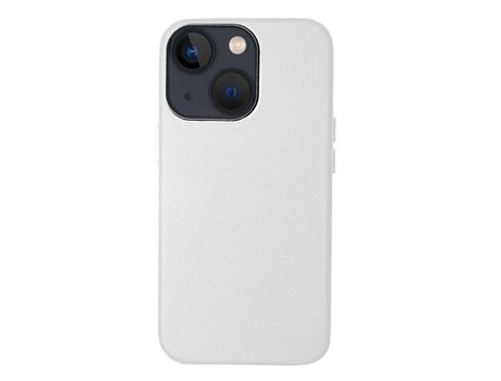 Funda TPU + PU branco a prueba de choques por iPhone 13 mini 5.4