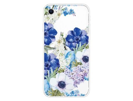 Carcasa TPU impresión patrón bonito flexibly flores por Apple iPhone SE (2nd Gen)/7/8