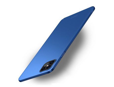 Carcasa TPU escudo inclinarse mate rígido azul por Apple iPhone 12 Pro Max 6.7