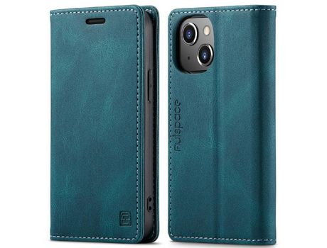 Funda PU + TPU retro fosco con suporte y Ocupación de cuadra RFID azul por iPhone 13 mini 5.4