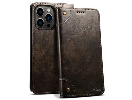 Funda PU fechamento automático con soporte negro por iPhone 13 Pro Max 6.7