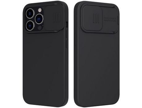 Funda TPU NILLKIN absorción magnética con suporte macio negro por iPhone 13 Pro 6.1