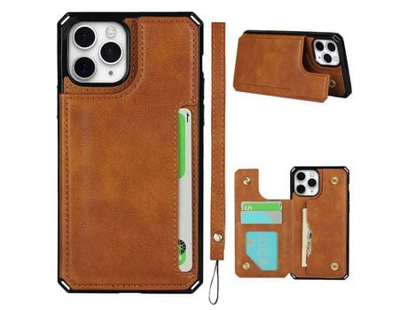 Carcasa TPU botón virado marrom por Apple iPhone 11 Pro 5.8