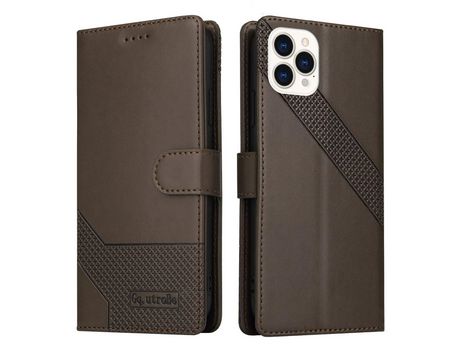 Funda PU + TPU GQ.UTROBE marrón por iPhone 13 Pro Max 6.7