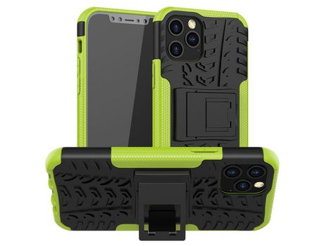 Carcasa TPU pneu híbrido legal con muleta verde por Apple iPhone 12 Max/12 Pro 6.1