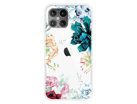 Carcasa TPU impresión patrón Flor bonita por Apple iPhone 12 Pro/iPhone 12 Max 6.1