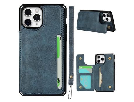 Carcasa TPU botón virado azul por Apple iPhone 11 Pro 5.8