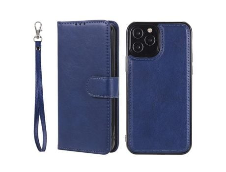 Funda PU + TPU anti-queda magnético removível 2 en 1 azul por iPhone 12/12 Pro 6.1