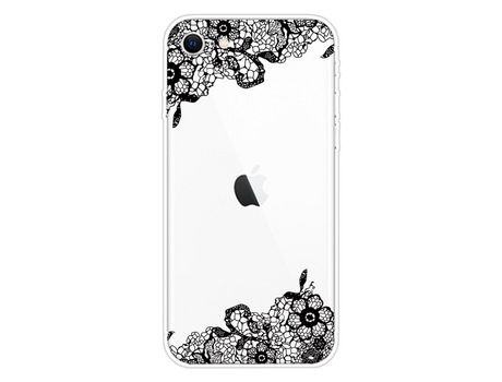Carcasa TPU impresión patrón flexibly flor de renda por Apple iPhone SE (2nd Gen)/iPhone 8/iPhone 7