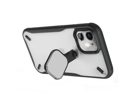 Carcasa TPU con muleta negro por Apple iPhone 12 Mini