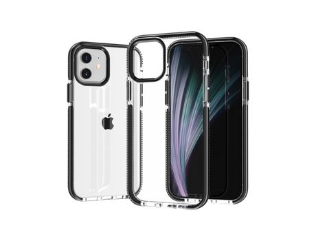 Carcasa TPU flexible negro por Apple iPhone 12 Pro/iPhone 12 Max 6.1