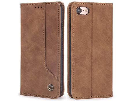 Funda PU Cerrar magnético marrón por iPhone 7/8 4.7 /SE (2nd Gen)