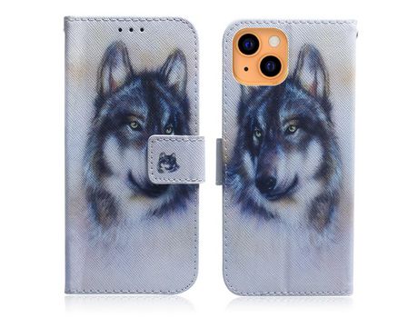 Funda PU + TPU Lobo magnético a prueba de choques por iPhone 13 mini 5.4