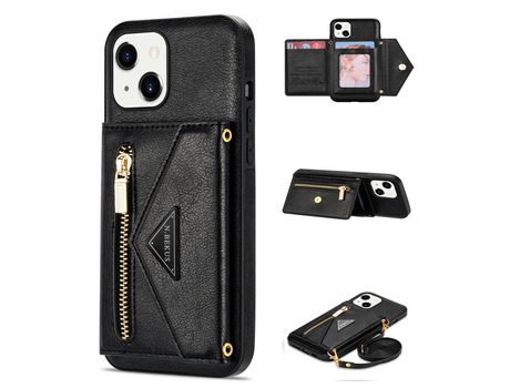 Funda PU N.BEKUS negro por iPhone 13 mini 5.4