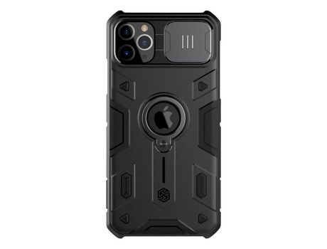 Carcasa TPU estilo combinado de armadura camshield con muleta negro por Apple iPhone 11 Pro 5.8