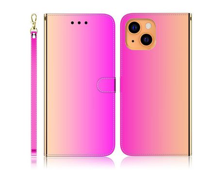 Funda PU + TPU Cerrar magnético rosa por iPhone 13 6.1
