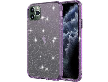 Funda TPU púrpura transparente por iPhone 11 Pro Max 6.5