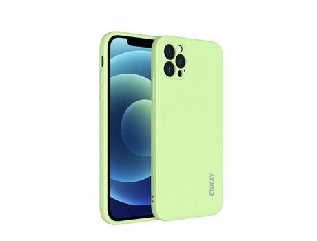 Carcasa silicona líquido simples de retenção precisa luz verde por Apple iPhone 12 Pro