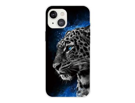 Funda TPU tigre transparente y Anti-lágrimas por iPhone 13 mini 5.4