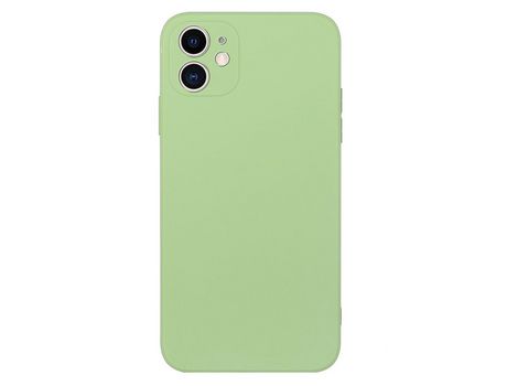 Funda TPU anti-queda borda reta verde matcha por iPhone 12 mini 5.4