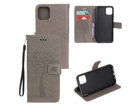 Carcasa PU coloruja de árbol Gris por Apple iPhone XR 6.1 pouces (2019)